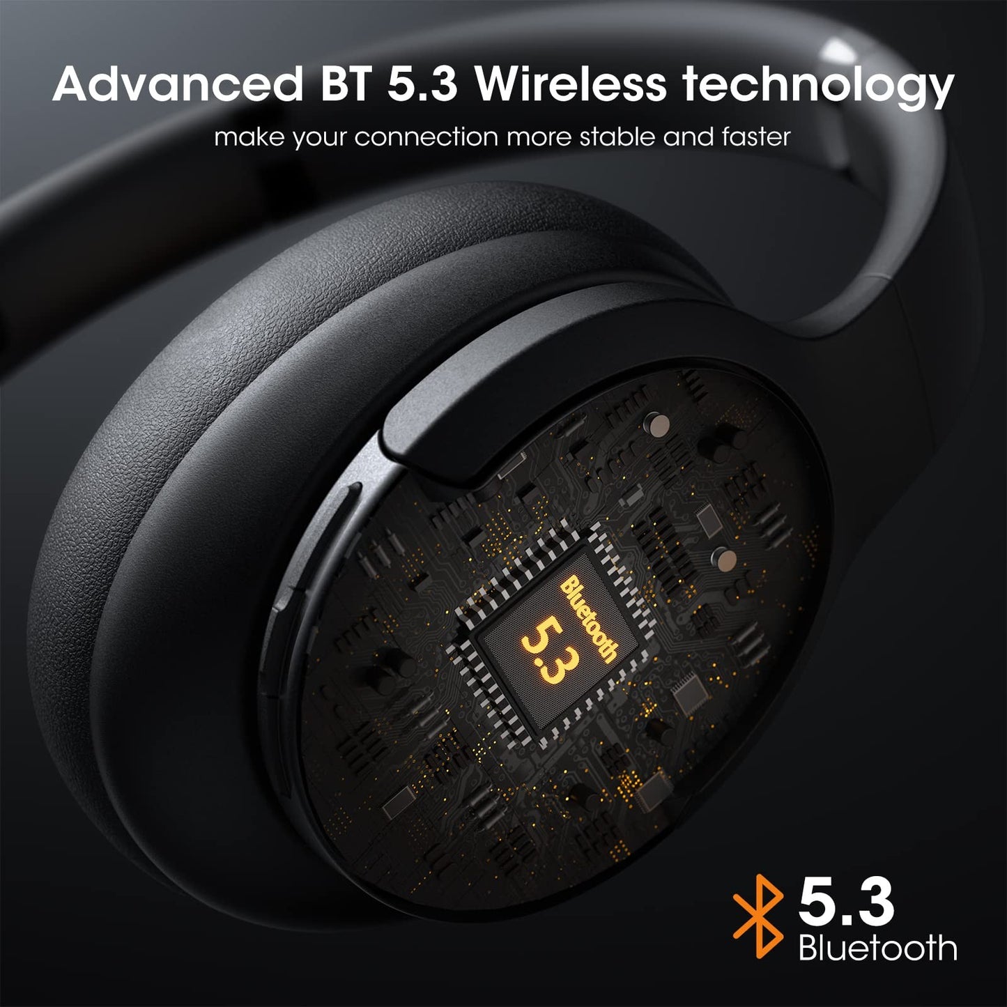 DOQAUS LIFE 4 Bluetooth Headphones over Ear 90 Hours Playtime Premium Sound
