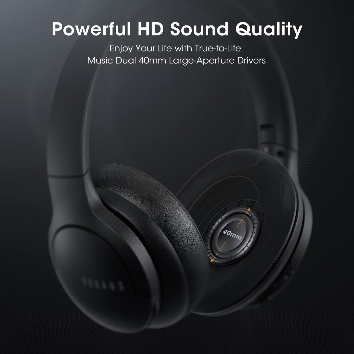 DOQAUS LIFE 4 Bluetooth Headphones over Ear 90 Hours Playtime Premium Sound